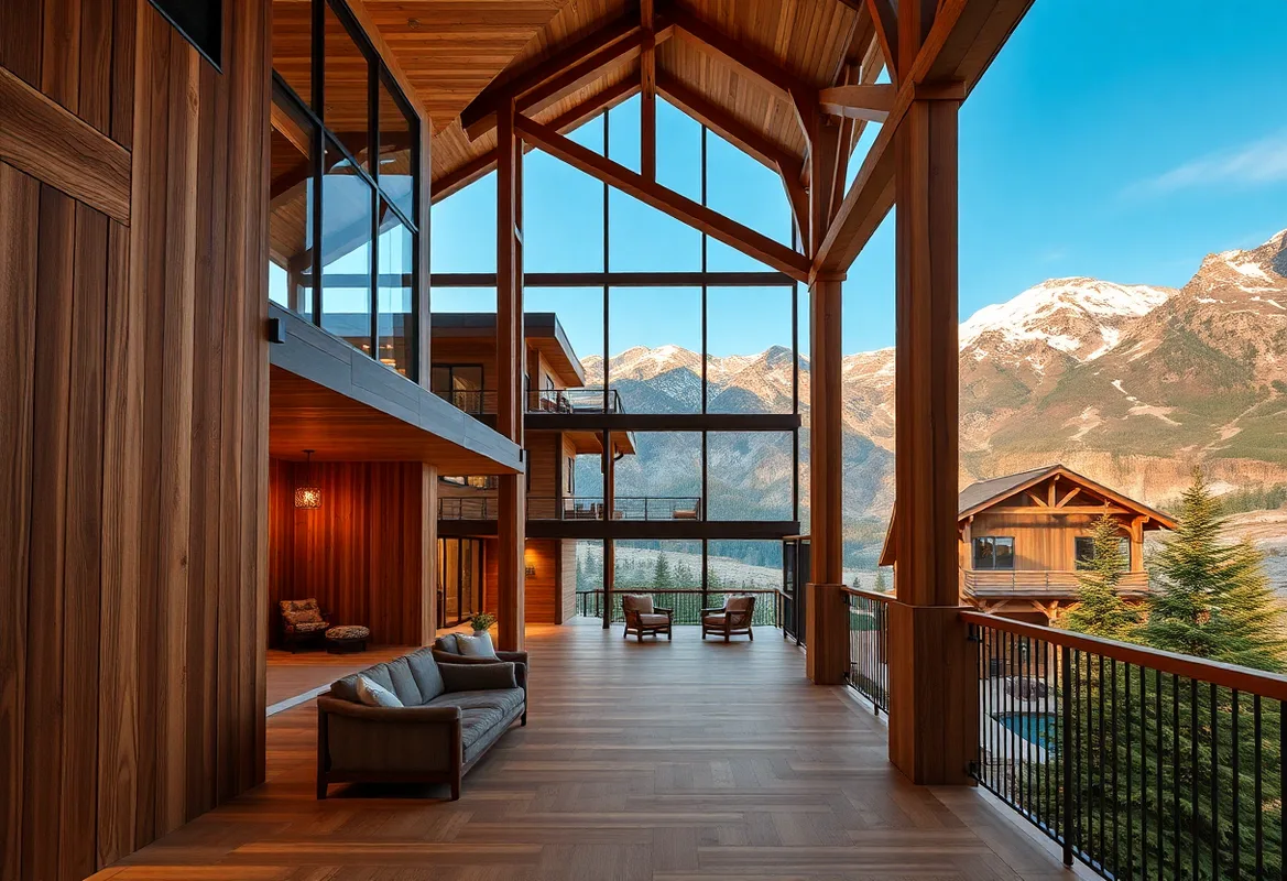 Cozy interior of Mountain View Cabins with rustic decor.
