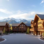Yellowstone Cabins - Warm wood tones, inviting textures, and breathtaking mountain views create a cozy, serene vibe at Yellowstone's unique lodges.