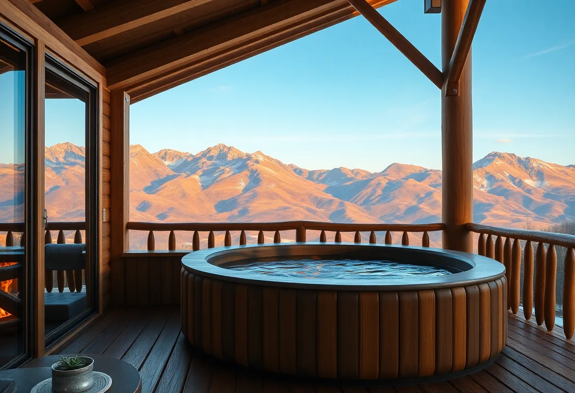 Luxury Treehouse Cabins with wood-fired hot tubs surrounded by nature