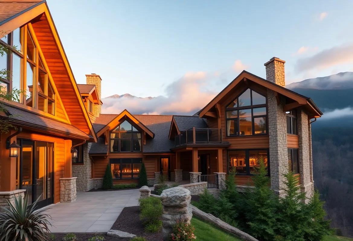 Beautiful cabins in Tennessee surrounded by Smoky Mountains scenery