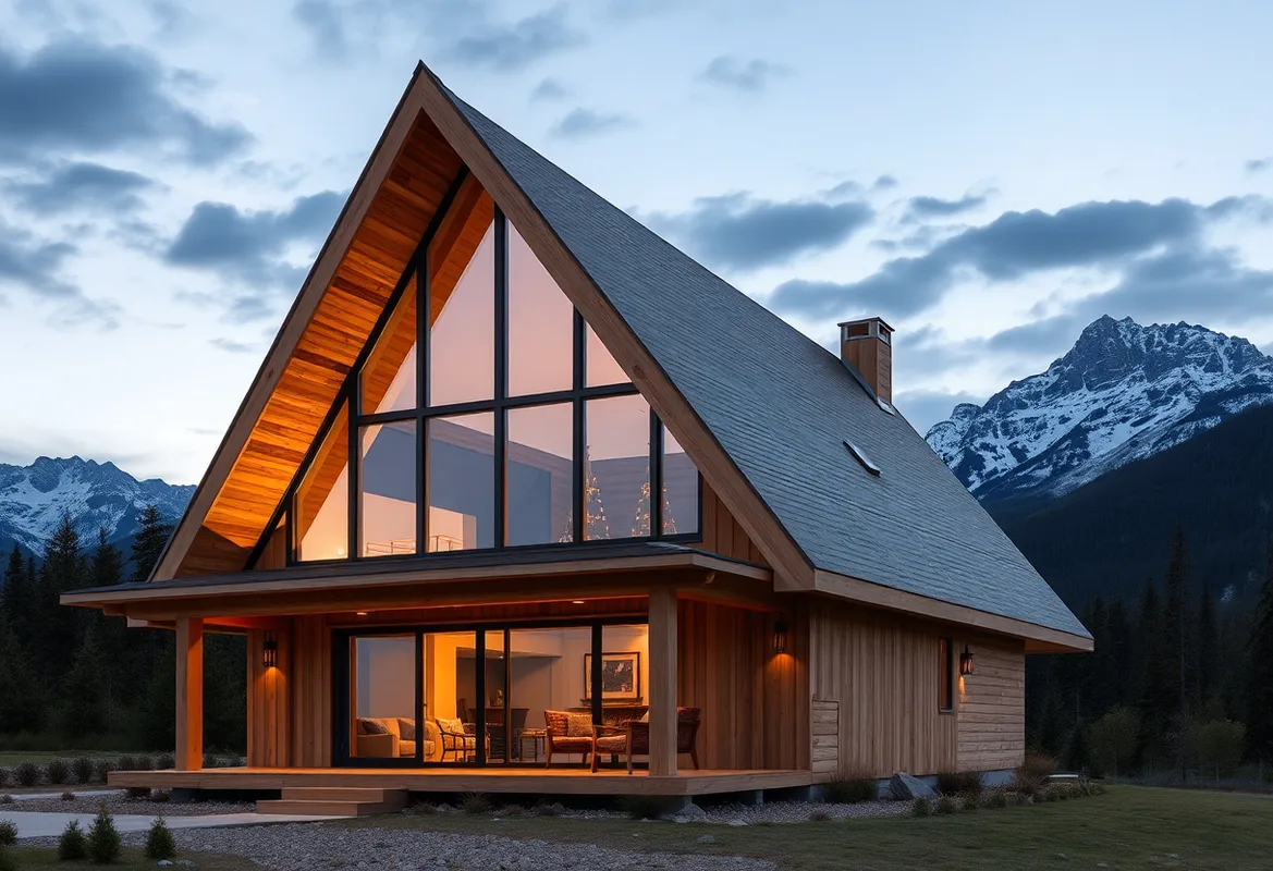 Innovative A-Frame Cabins showcasing sustainable living and design.